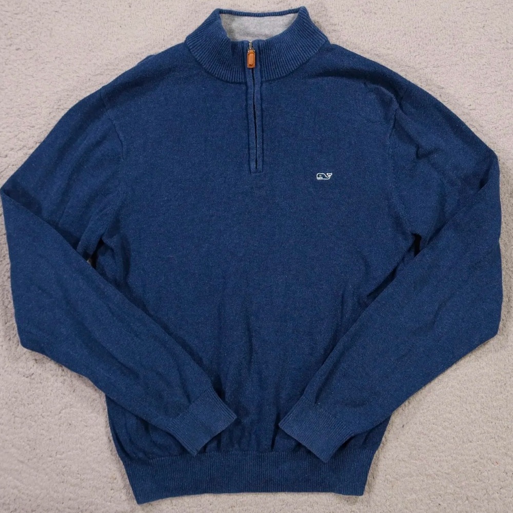 Vineyard Vine’s mens quarter zip sweater